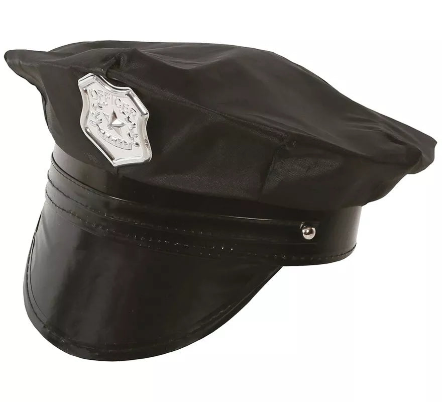 Translation missing: pt-PT.Gorra Policía infantil con placa dorada