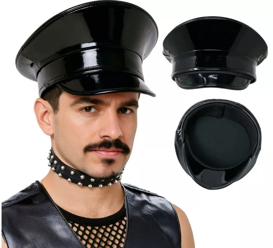 Translation missing: pt-PT.Gorra Policía negra