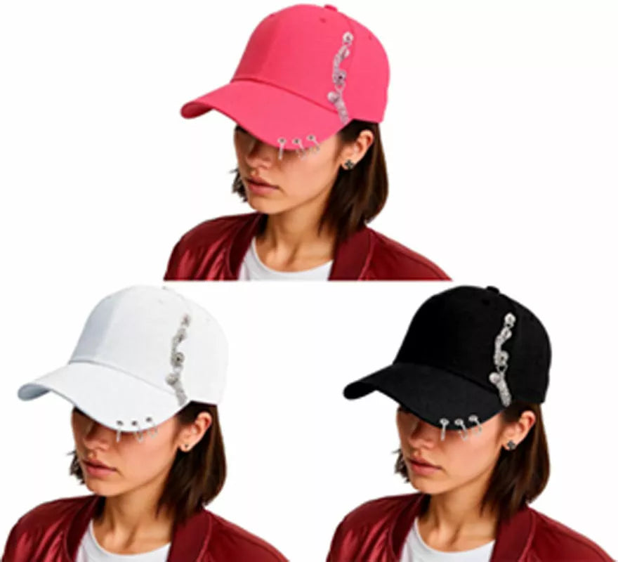 Translation missing: pt-PT.Gorra Punk con Visera y Cadenas en varios colores