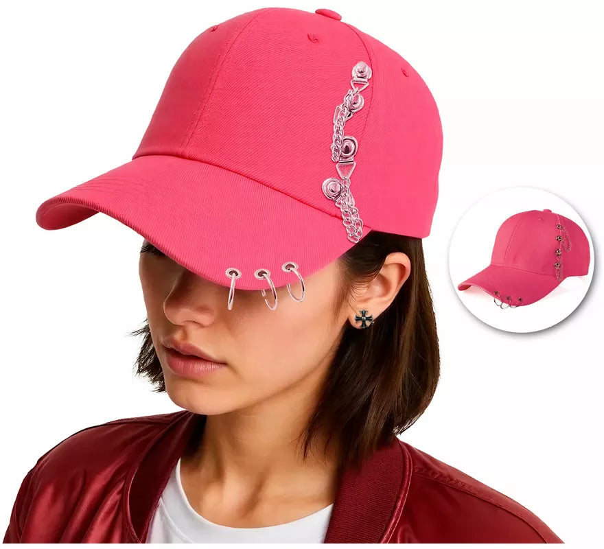 Translation missing: pt-PT.Gorra Punk con Visera y Cadenas en varios colores