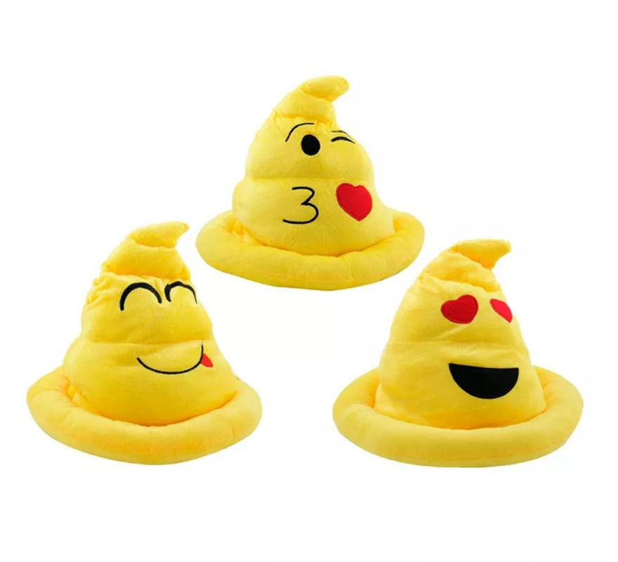 Gorro Caca Emoticón amarillo colores surtidos