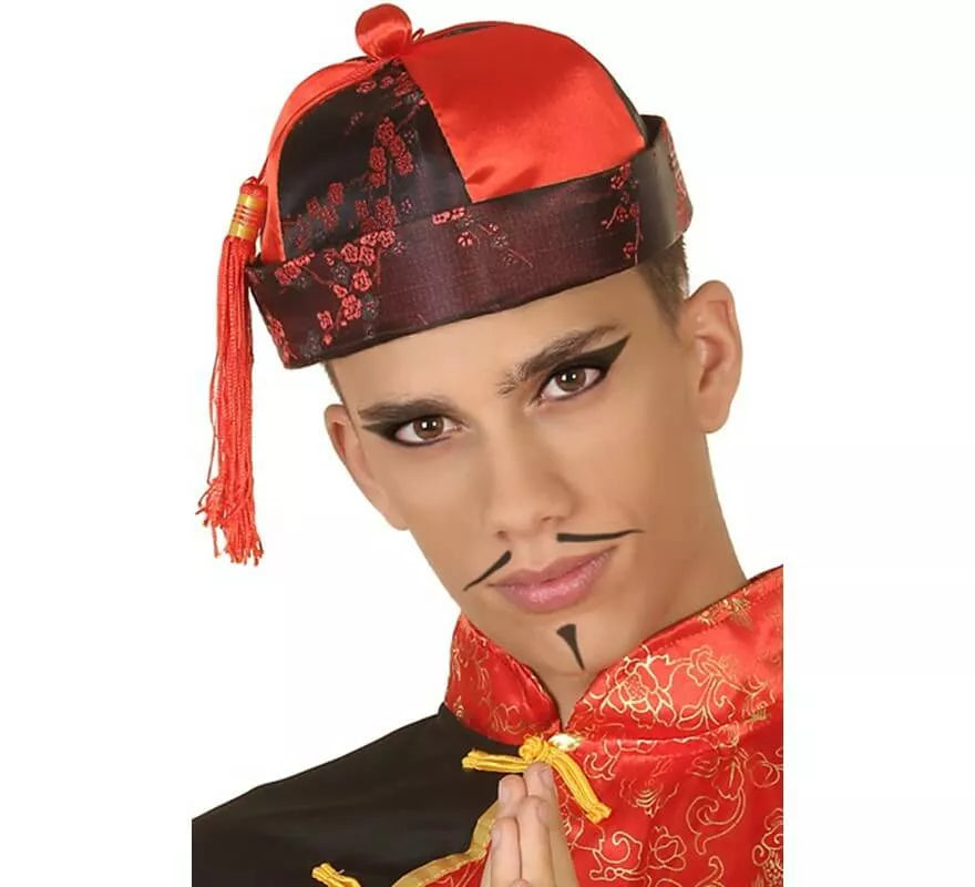 Translation missing: pt-PT.Gorro Chino Rojo con Borla