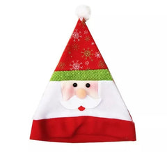Chapéu com rosto de Papai Noel