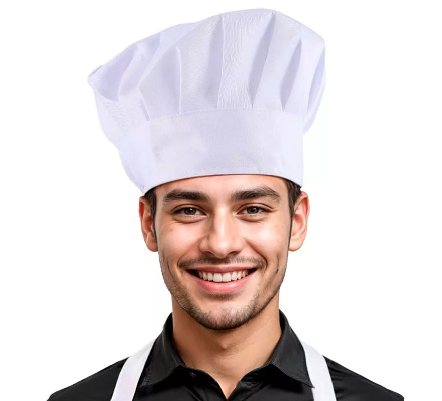 Translation missing: pt-PT.Gorro de Chef blanco clásico adulto