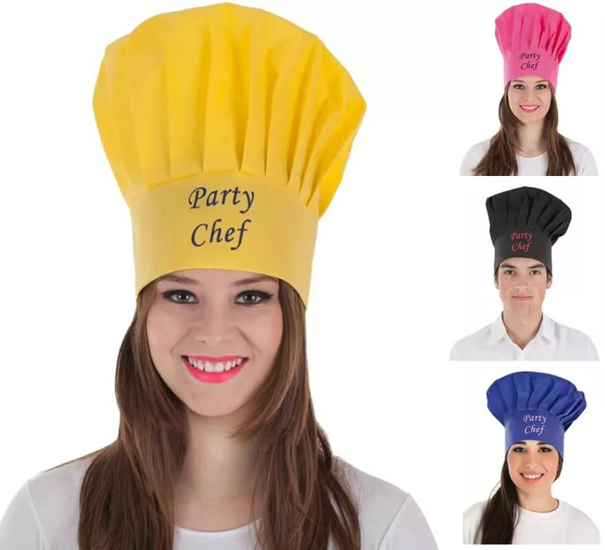 Translation missing: pt-PT.Gorro de Cocinero para adultos en 4 colores surtidos