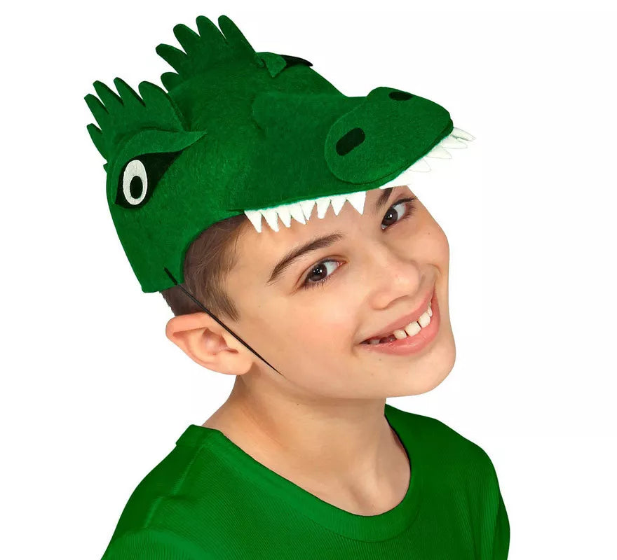 Translation missing: pt-PT.Gorro de Cocodrilo de Fieltro para niños