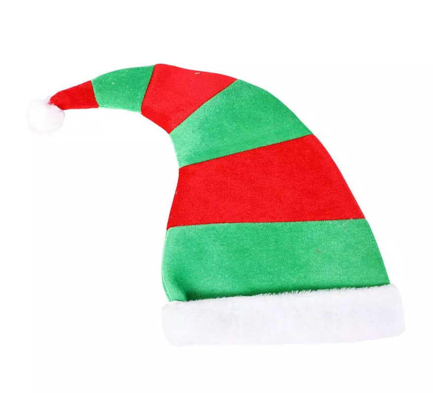 Translation missing: pt-PT.Gorro de Elfo Rojo y Verde de 39X47 cm