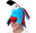 Gorro de Foam de Loro rojo y azul