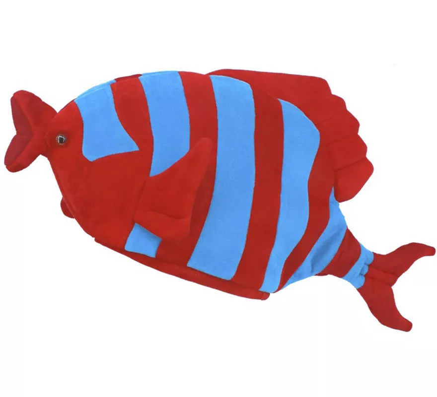 Translation missing: pt-PT.Gorro de Foam de Pez rojo y azul