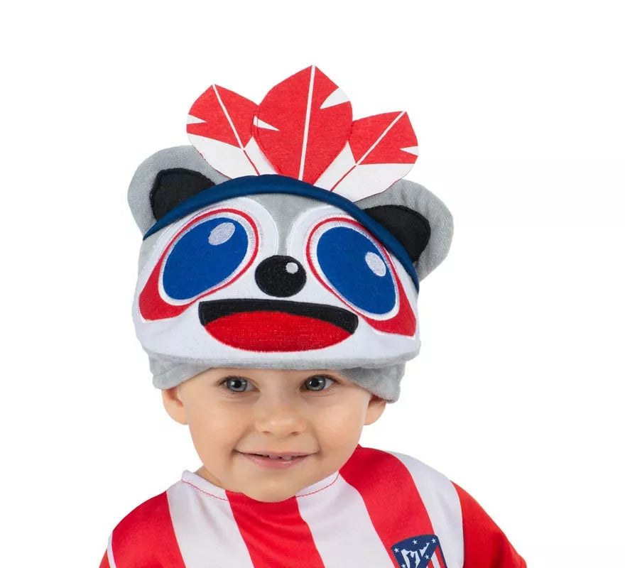 Translation missing: pt-PT.Gorro de Indi Atlético de Madrid rojo y blanco para bebé