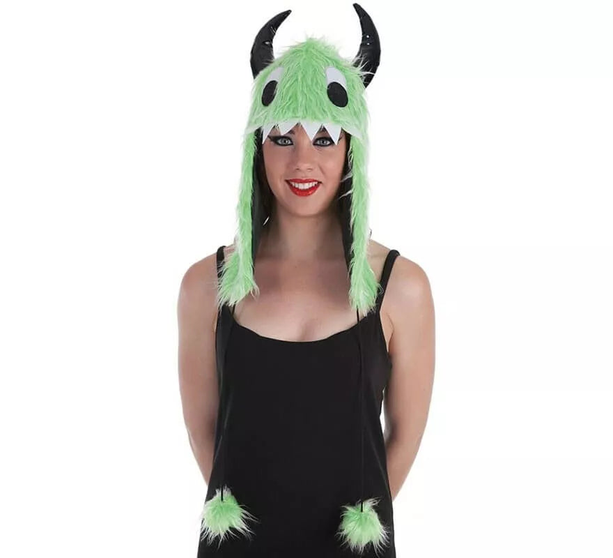 Translation missing: pt-PT.Gorro de Monstruo Verde con Cuernos