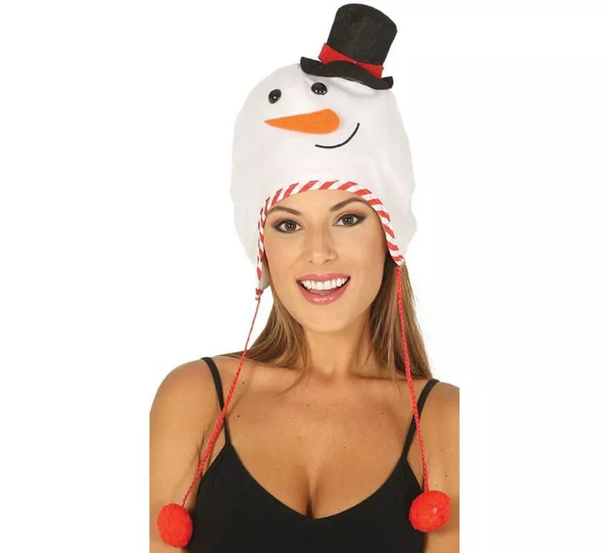 Translation missing: pt-PT.Gorro de Muñeco de Nieve con Bolas 30 cm
