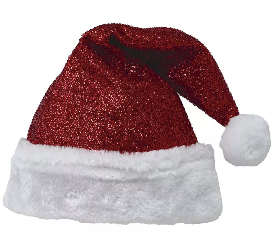 Translation missing: pt-PT.Gorro de Papá Noel brillante de lujo adulto
