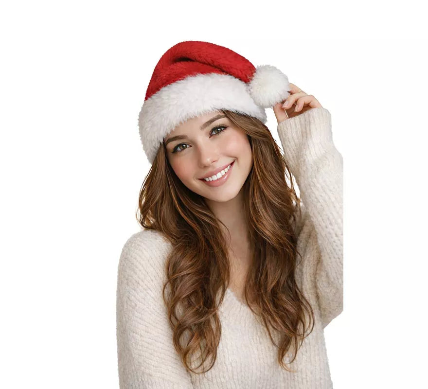 Translation missing: pt-PT.Gorro de Papá Noel de Terciopelo rojo