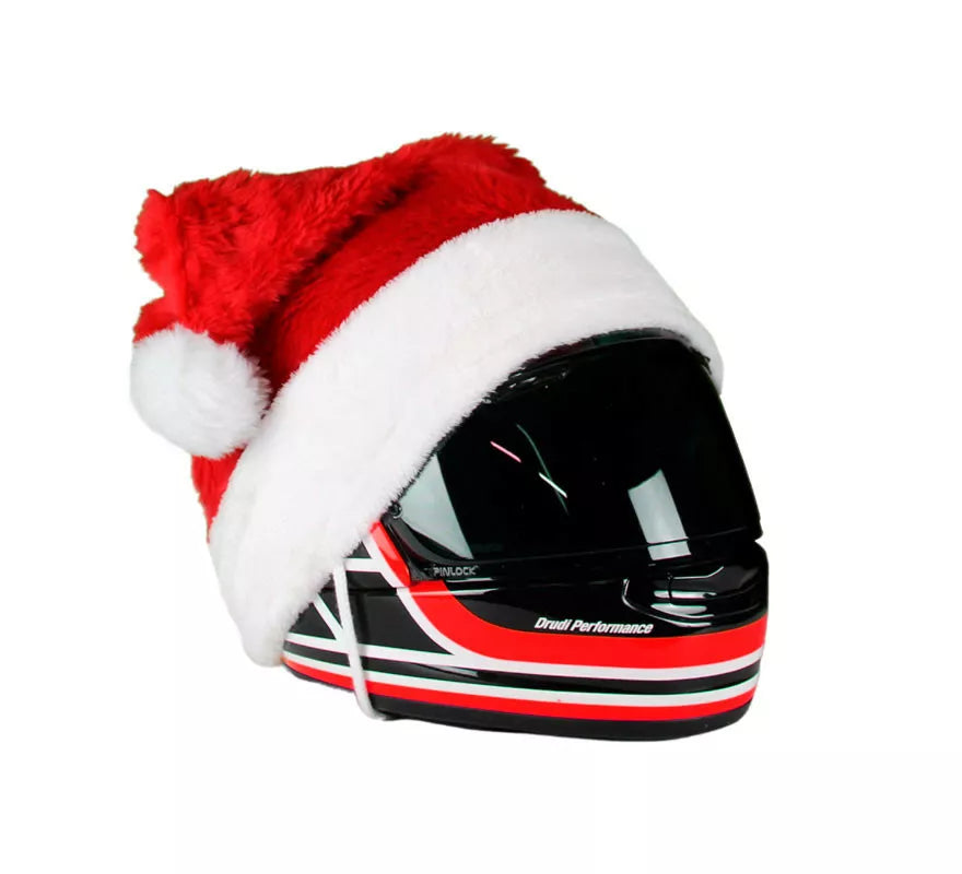 Translation missing: pt-PT.Gorro de Papá Noel Navidad para Cascos de Moto con sujeción