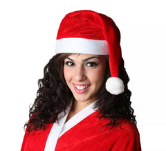 Chapéu de Papai Noel tradicional para adultos