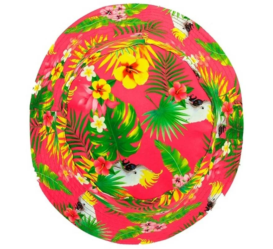 Gorro de Pescador Bucket Fiesta de Verano Cacatúa