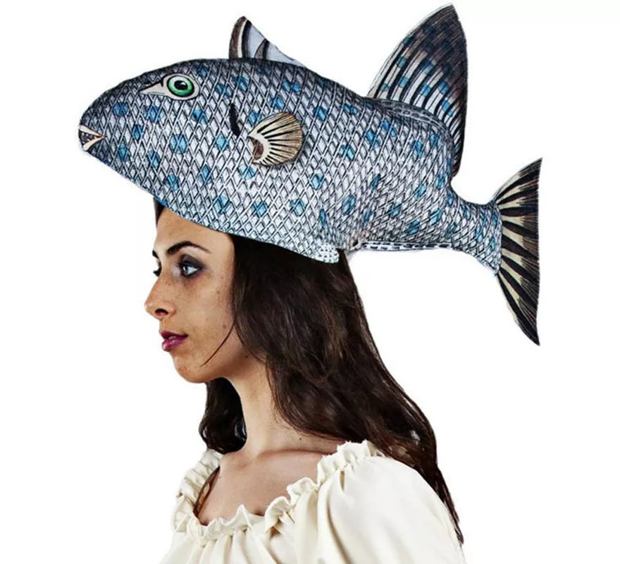 Translation missing: pt-PT.Gorro de Pez de Río azul adulto