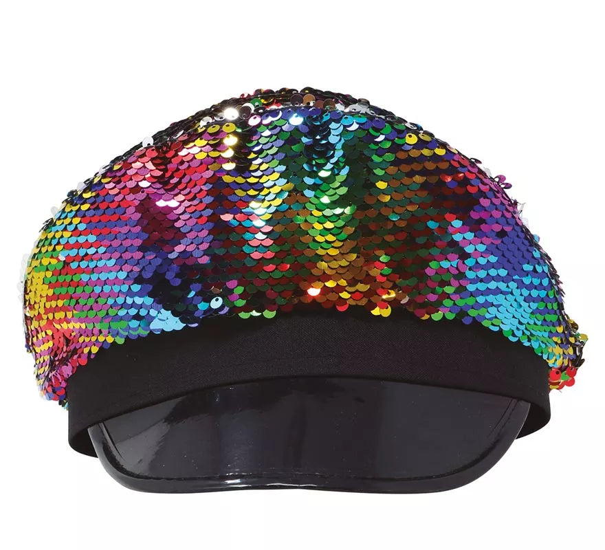 Translation missing: pt-PT.Gorro de Policía de Lentejuelas Multicolor para mujer