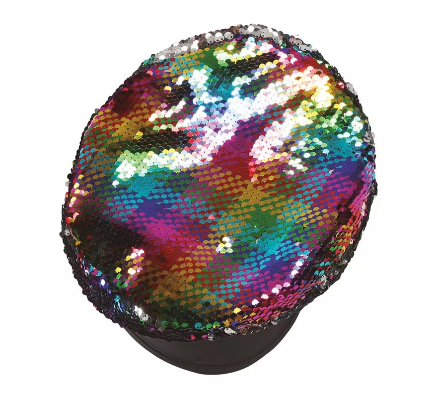 Translation missing: pt-PT.Gorro de Policía de Lentejuelas Multicolor para mujer
