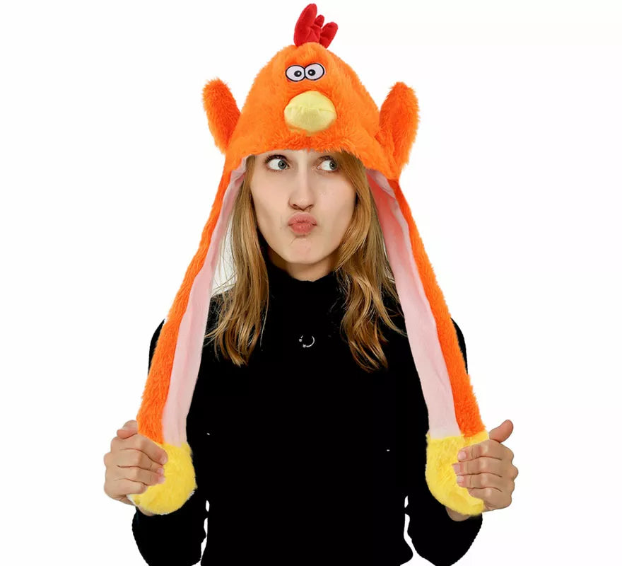 Translation missing: pt-PT.Gorro de Pollo con Oreja Móviles y Luz
