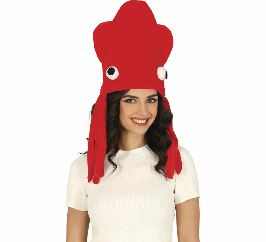 Translation missing: pt-PT.Gorro de Pulpo rojo adulto