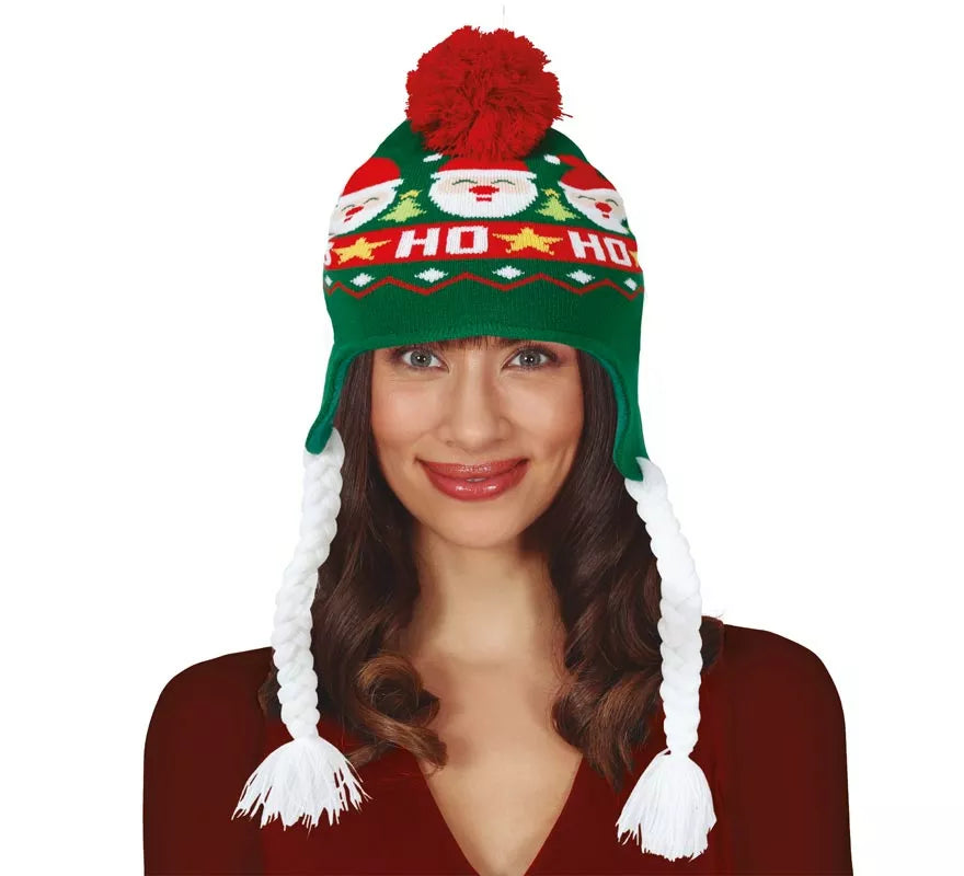 Translation missing: pt-PT.Gorro de Santa Claus con Trenzas