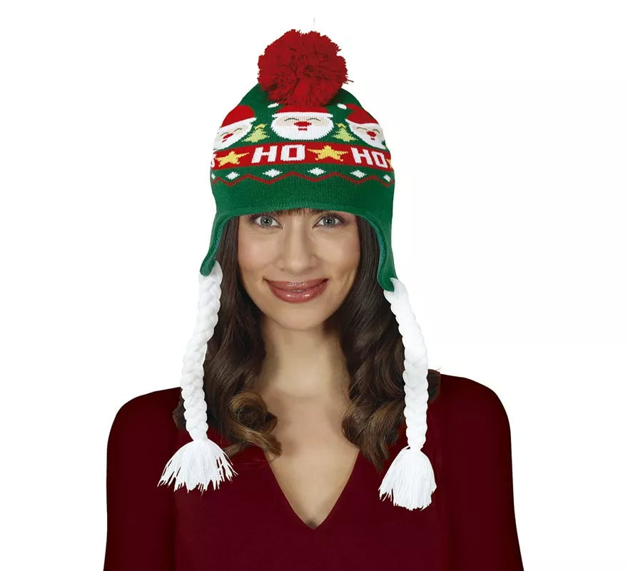 Translation missing: pt-PT.Gorro de Santa Claus con Trenzas