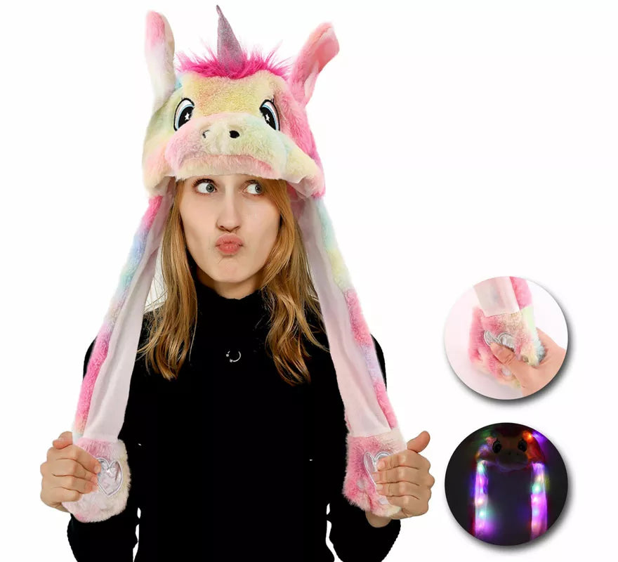 Translation missing: pt-PT.Gorro de Unicornio con Oreja Móviles y Luz