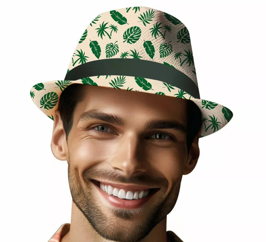 Translation missing: pt-PT.Gorro de Verano Hojas verdes adulto