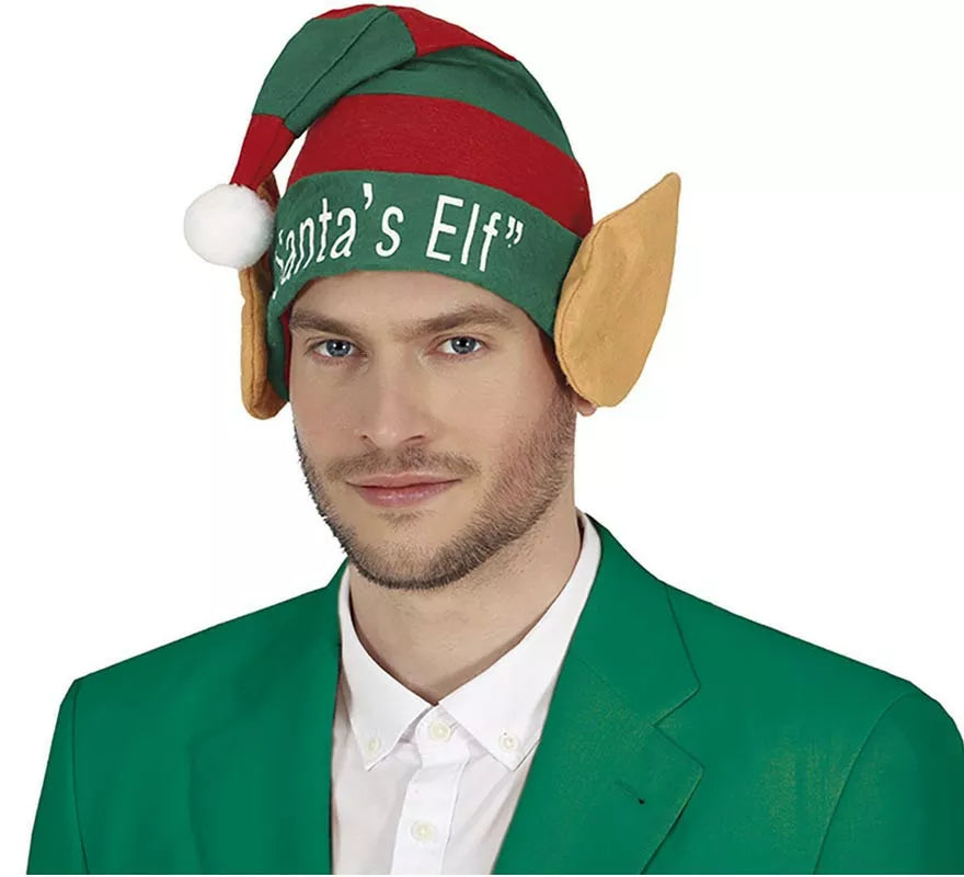 Translation missing: pt-PT.Gorro Elfo verde y rojo con orejas