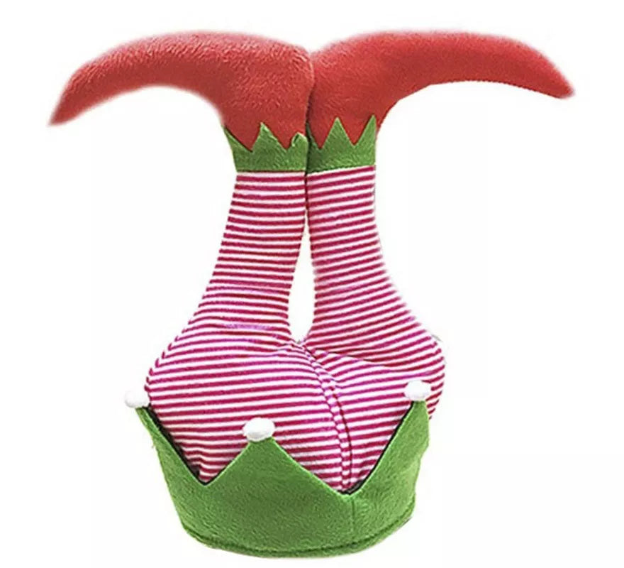 Translation missing: pt-PT.Gorro Foam Piernas Elfo Ayudante de Papá Noel de 46 cm