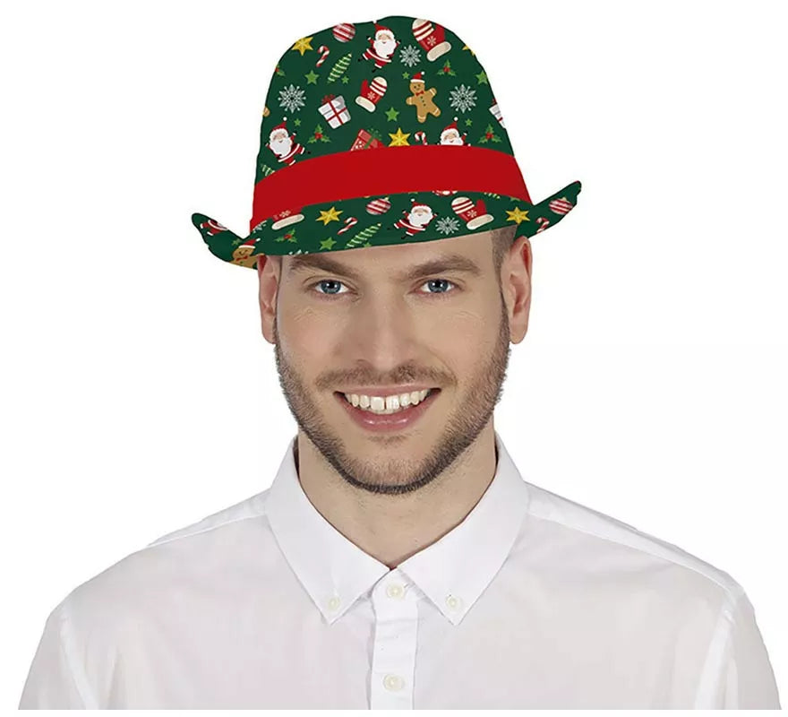 Translation missing: pt-PT.Gorro Gángster Navideño verde