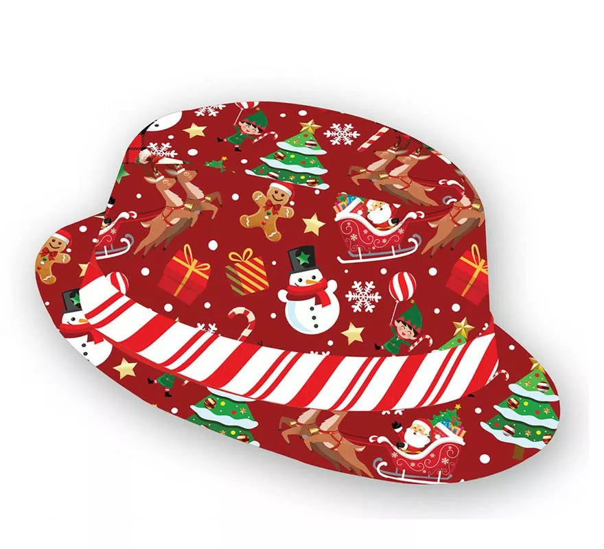 Translation missing: pt-PT.Gorro Gánster Navideño Bastón de caramelo