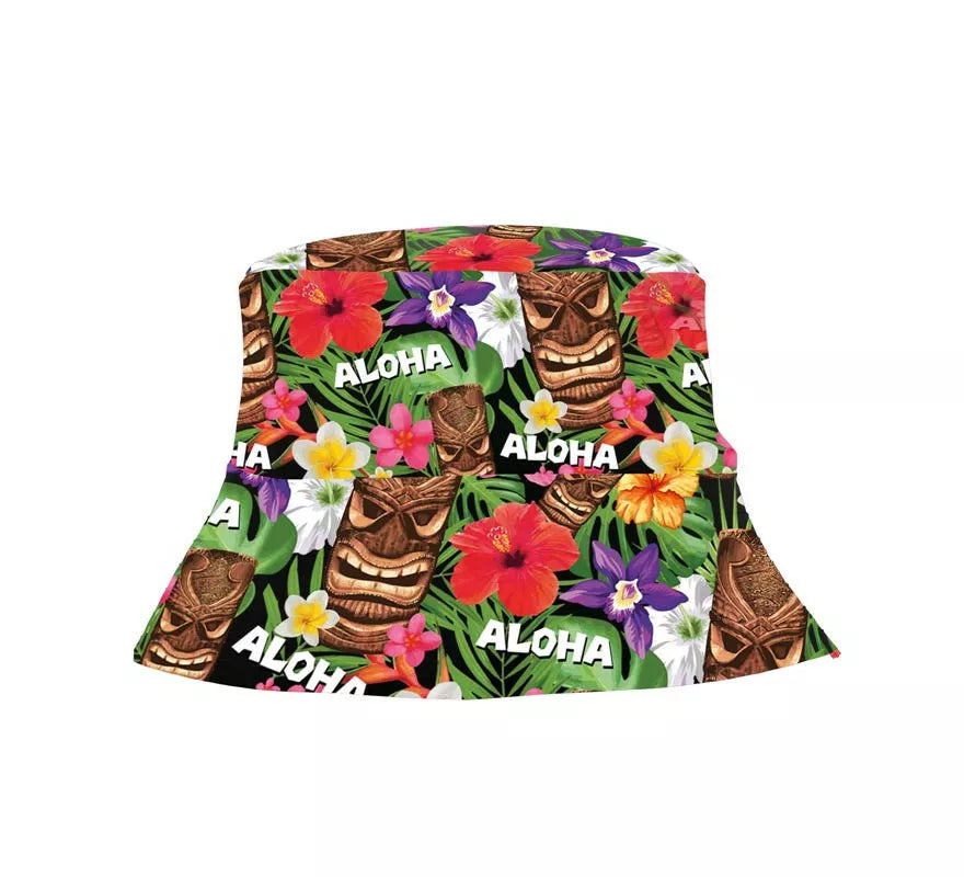 Gorro Hawaiano Aloha Floral adulto