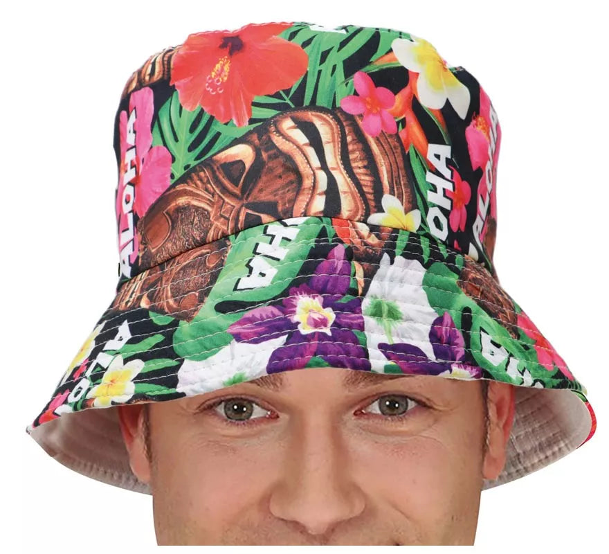 Translation missing: pt-PT.Gorro Hawaiano Aloha Floral adulto