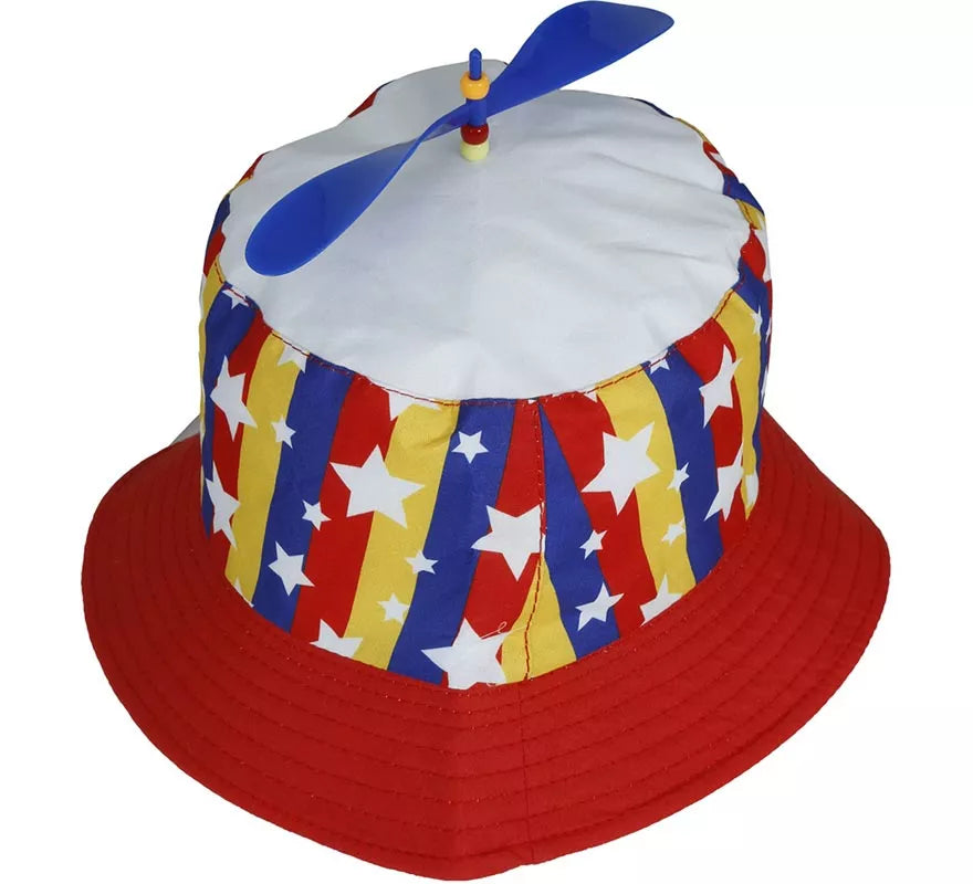 Gorro multicolor con Hélice