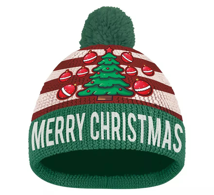Translation missing: pt-PT.Gorro Navideño efecto verde Lana