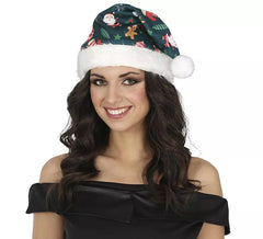 Chapéu verde de Natal Papai Noel