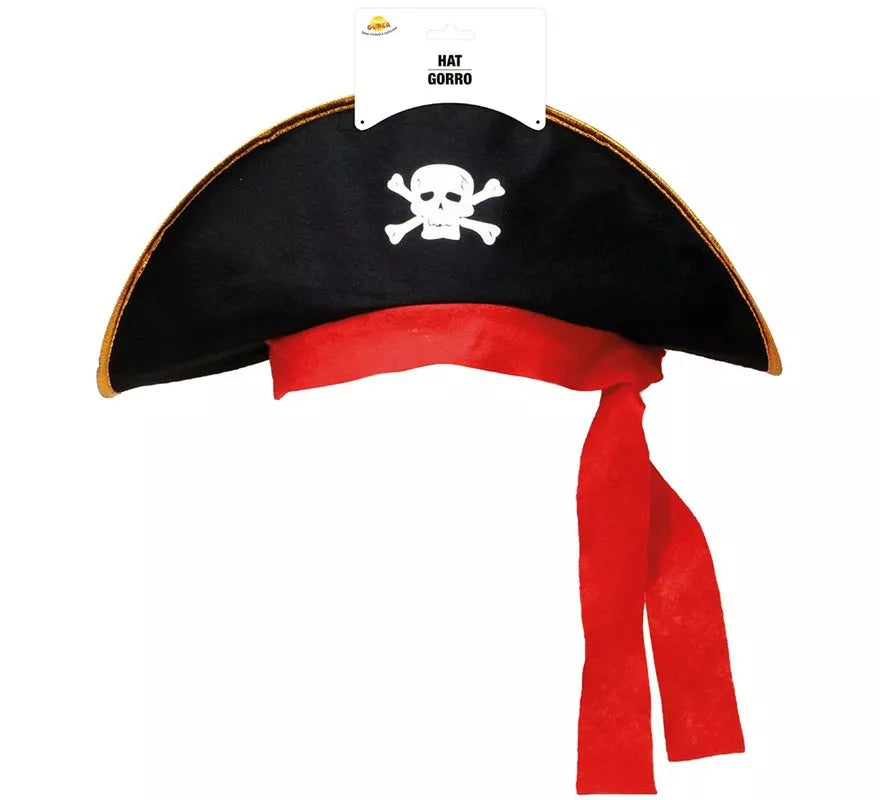 Translation missing: pt-PT.Gorro o Sombrero de Pirata negro con Calavera