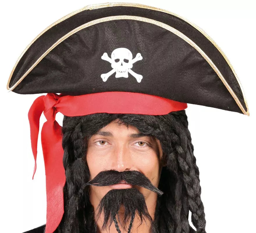 Translation missing: pt-PT.Gorro o Sombrero de Pirata negro con Calavera