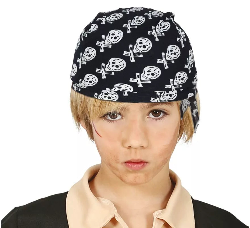 Translation missing: pt-PT.Gorro Pañuelo Pirata Calavera infantil