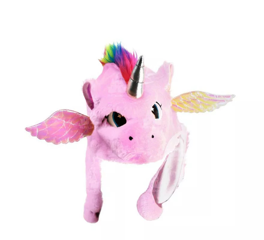 Translation missing: pt-PT.Gorro Peluche Unicornio rosa