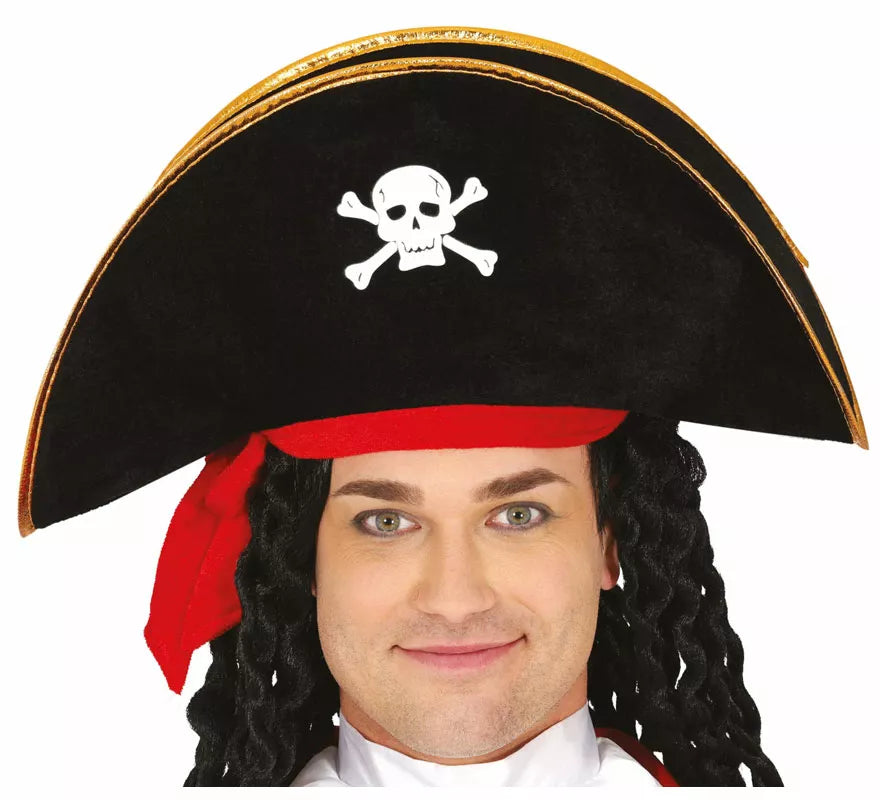 Translation missing: pt-PT.Gorro Pirata de terciopelo adulto