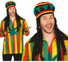 Chapéu Rasta com cabelo adulto clássico