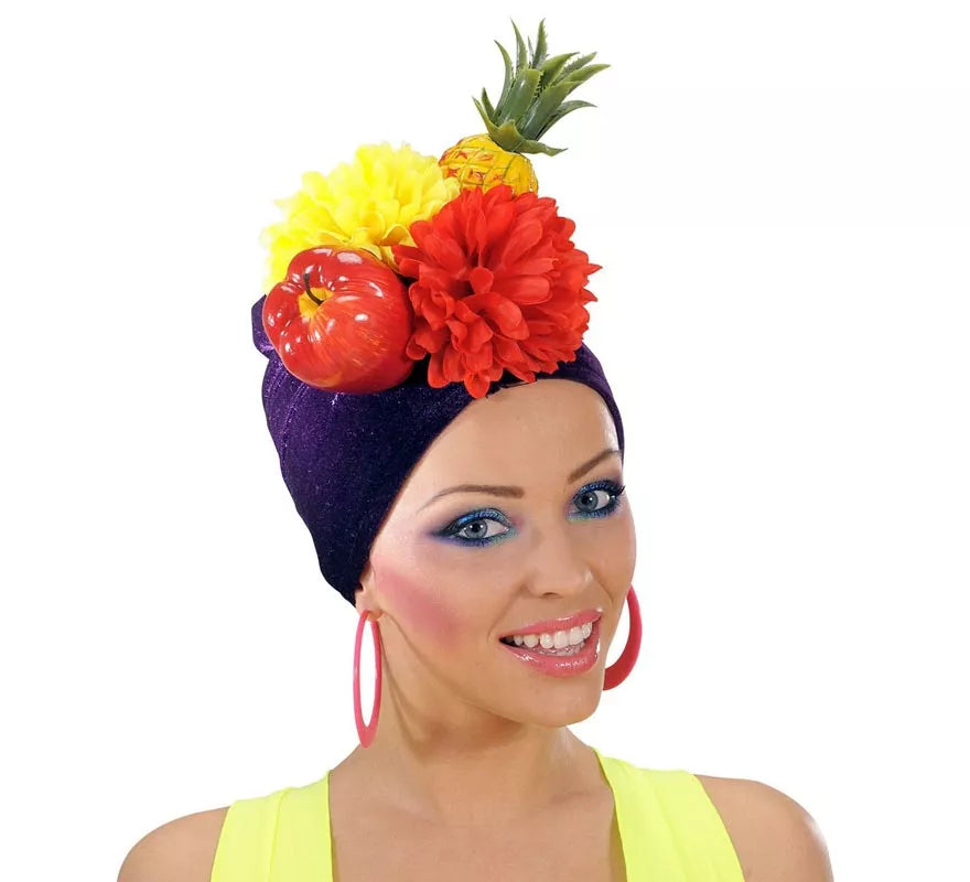 Translation missing: pt-PT.Gorro Tropical con frutas y flores adulto