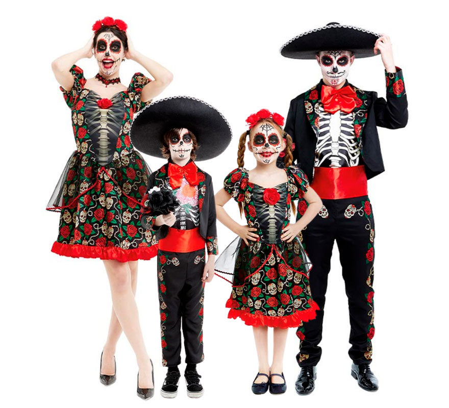 Translation missing: pt-PT.Grupo de catrinas de rosa roja