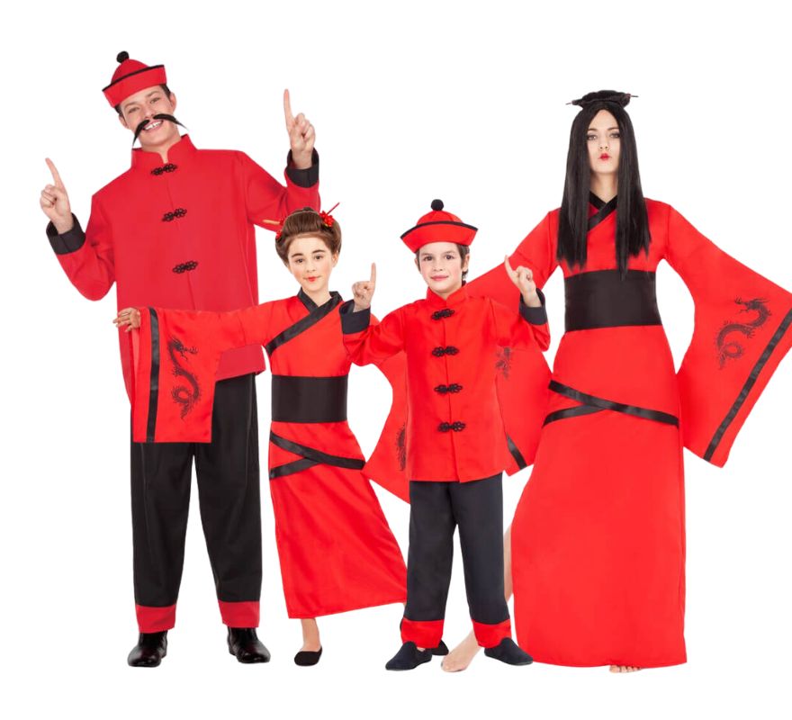 Grupo de chineses vermelhos