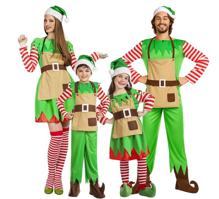 Translation missing: pt-PT.Grupo de elfos navideños a rayas