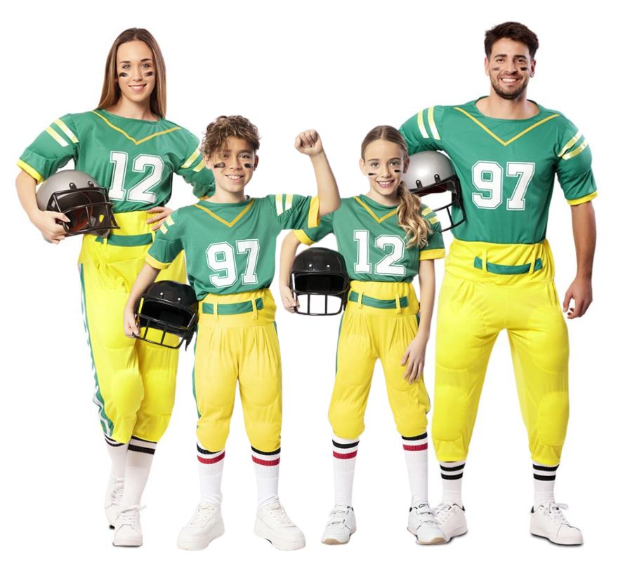 Translation missing: pt-PT.Grupo de fútbol americano amarillo y verde